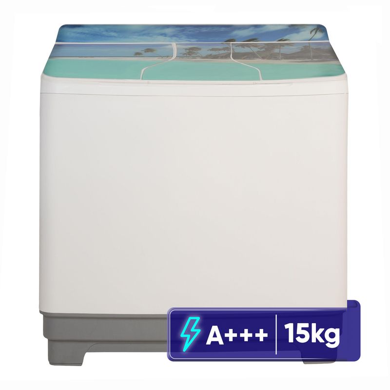 ماشین لباسشویی 15 کیلوگرم نیمه اتوماتیک ریتون مدل rwm 1603 tgs